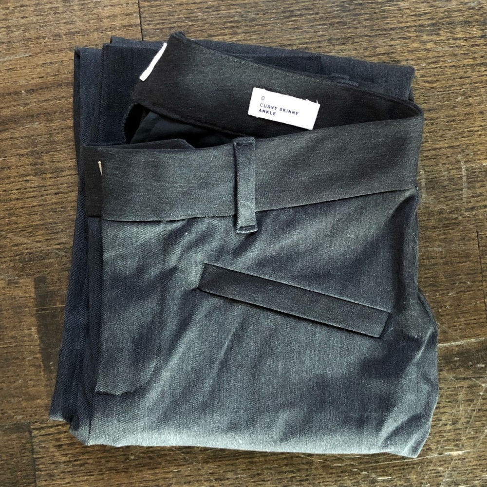 Charcoal Gap Curvy Skinny Ankle Pant